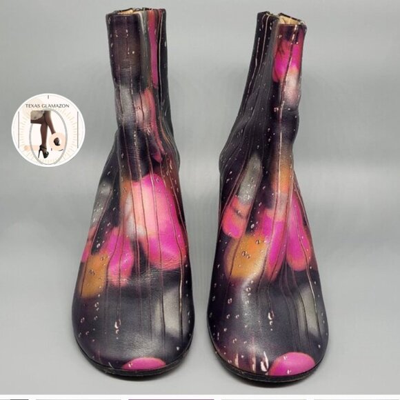 Maison Margiela Raindrops Leather Ankle Boot - Picture 4 of 17